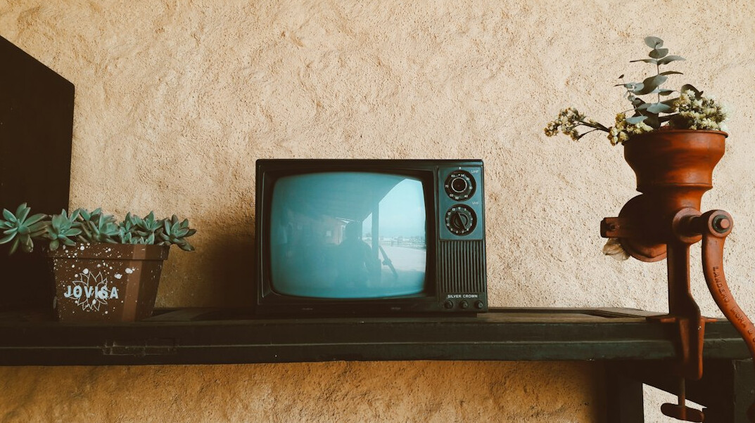 old television set