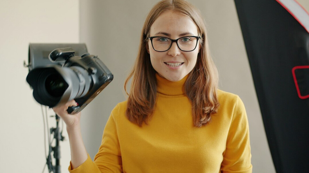 woman journalist on tv